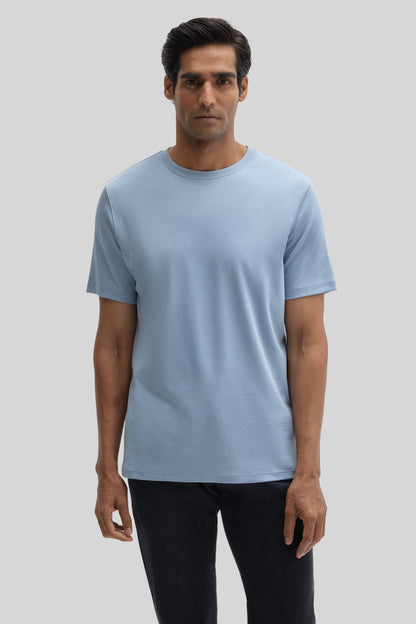 Robert Barakett Men's Dover Blue Pima Cotton T-Shirt