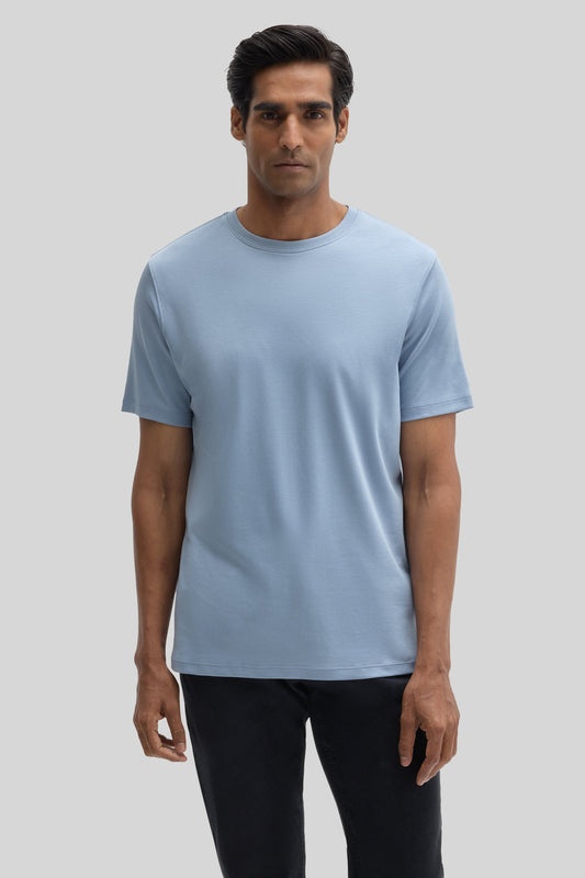 Robert Barakett Men's Dover Blue Pima Cotton T-Shirt