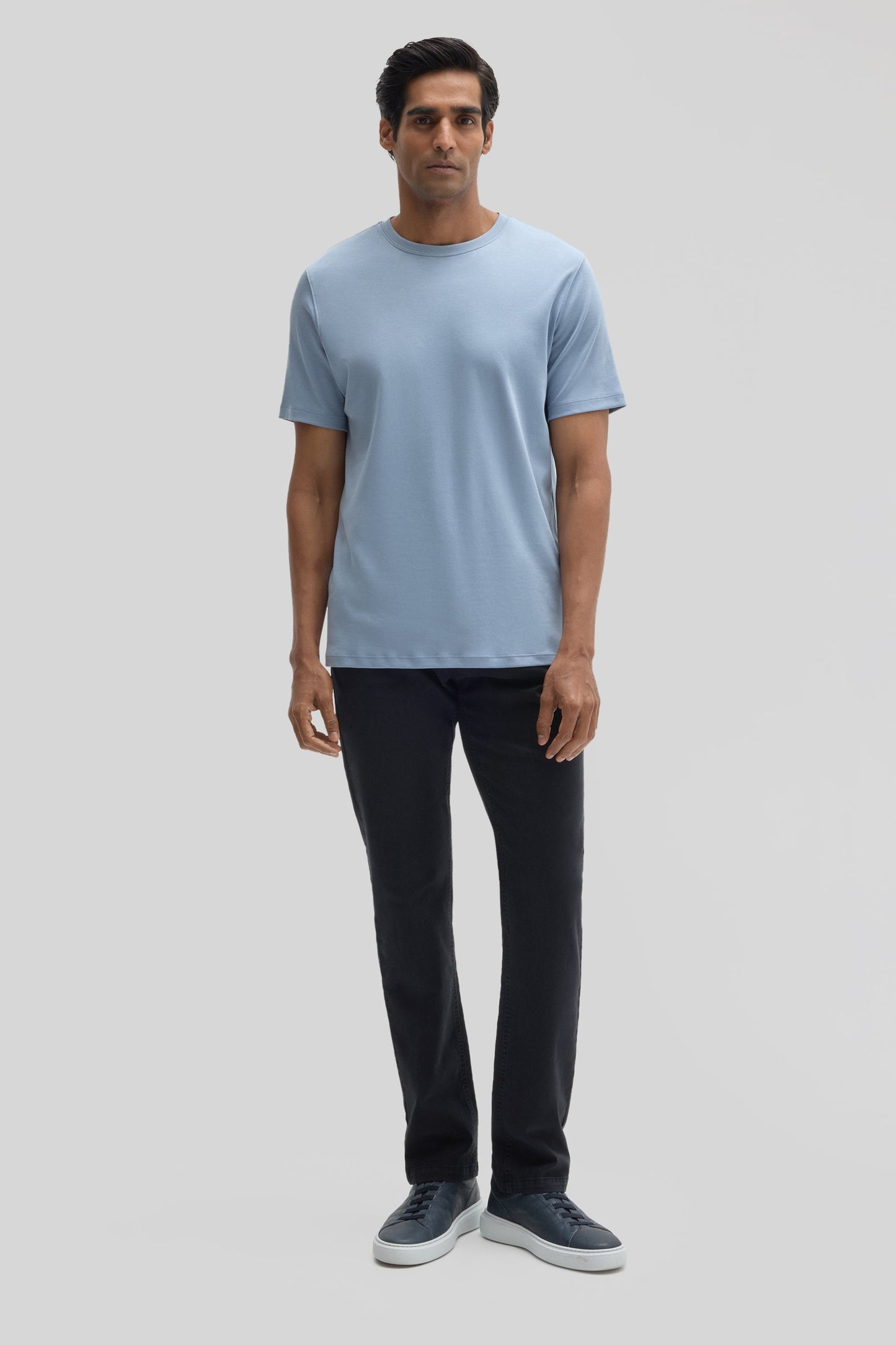 Robert Barakett Men's Dover Blue Pima Cotton T-Shirt