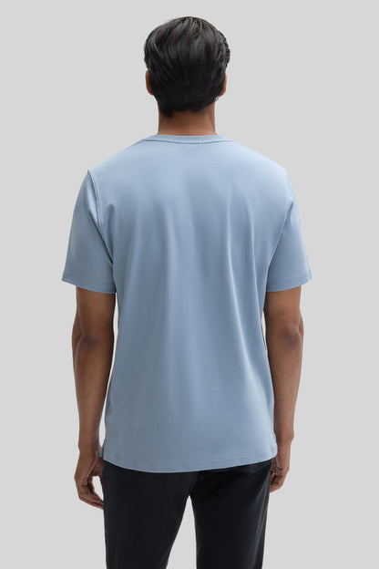 Robert Barakett Men's Dover Blue Pima Cotton T-Shirt