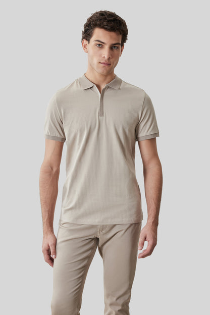 Robert Barakett Whistler Short Sleeve Covered Placket Polo