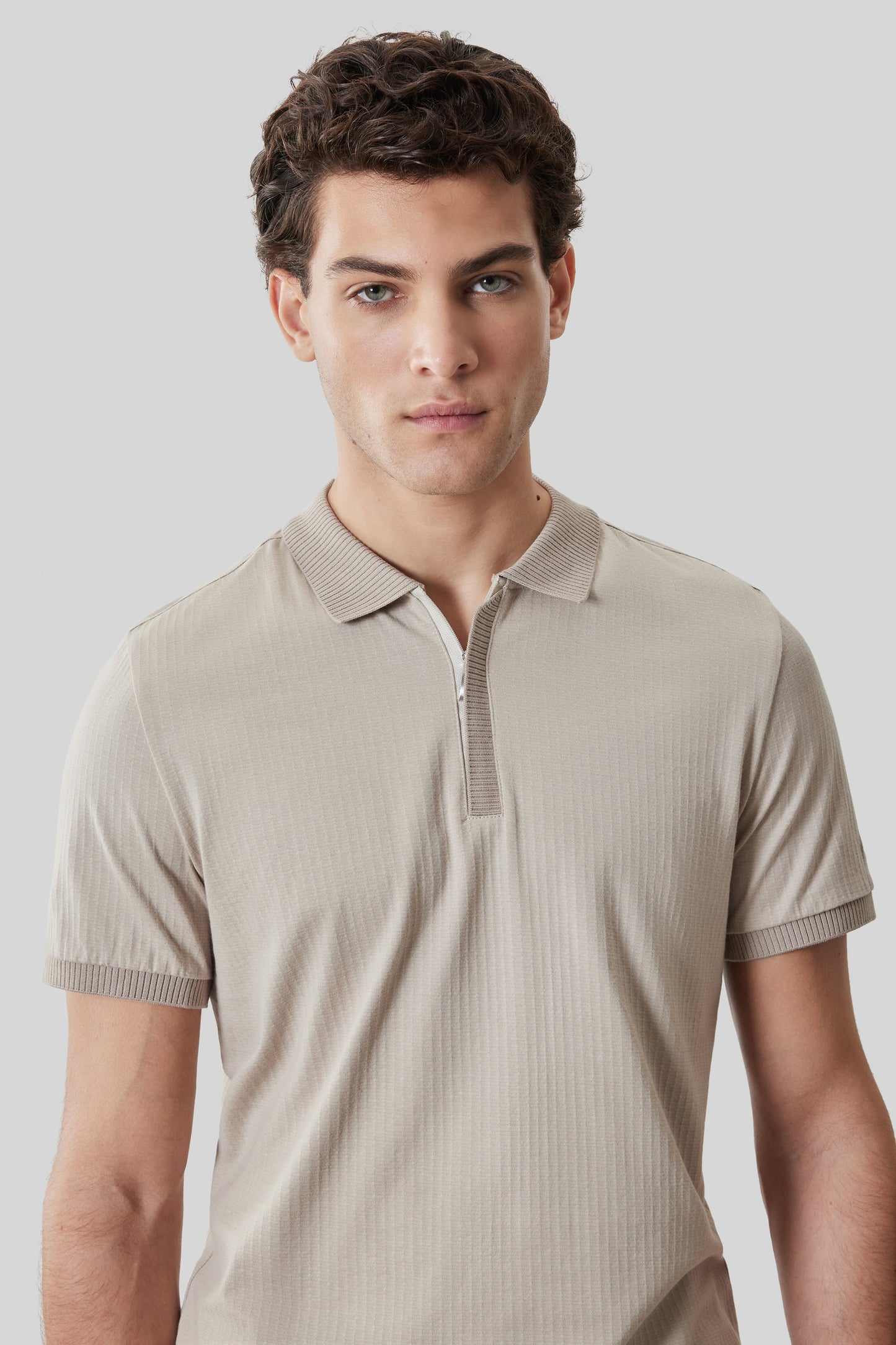 Robert Barakett Whistler Short Sleeve Covered Placket Polo