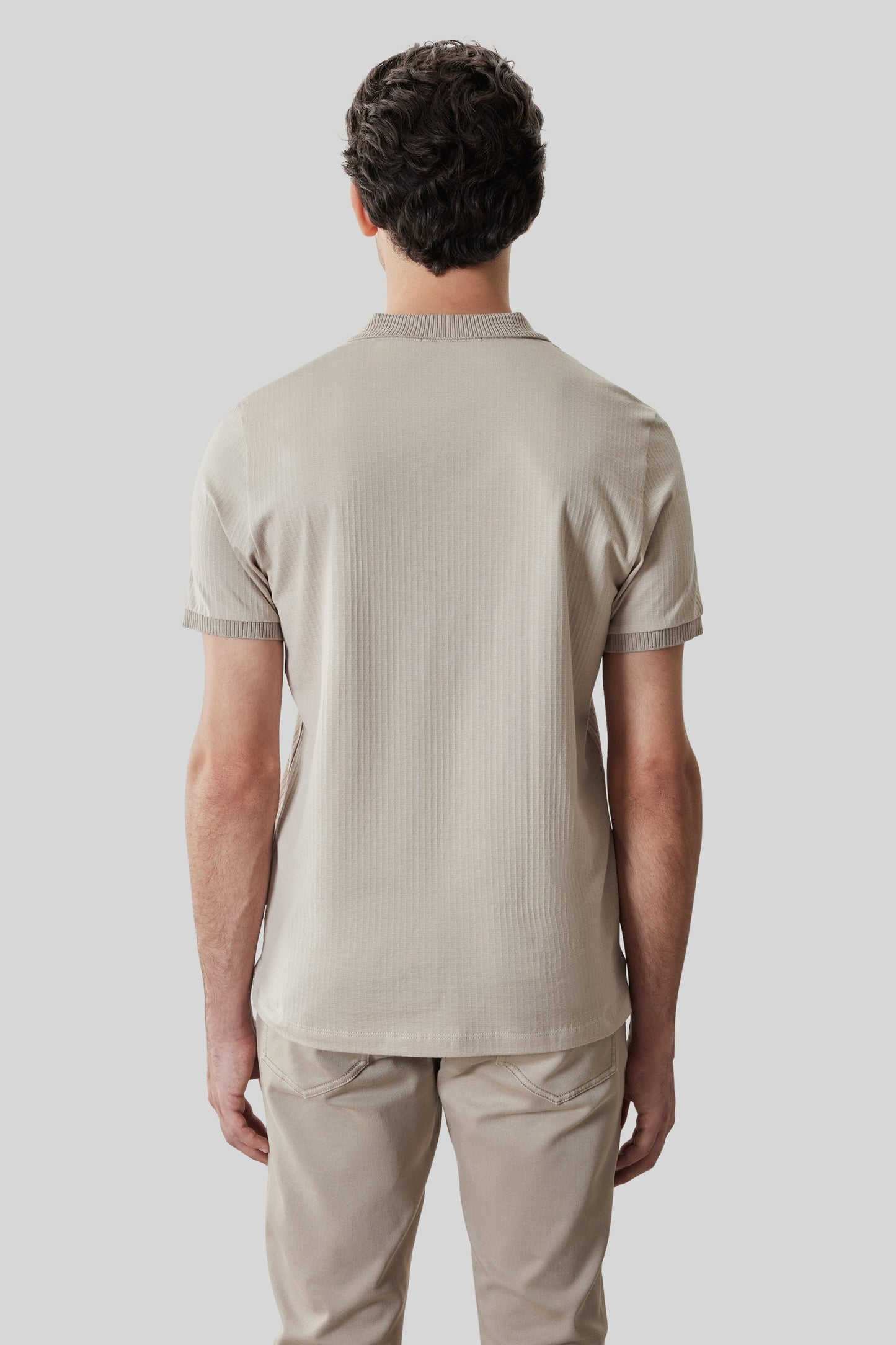 Robert Barakett Whistler Short Sleeve Covered Placket Polo
