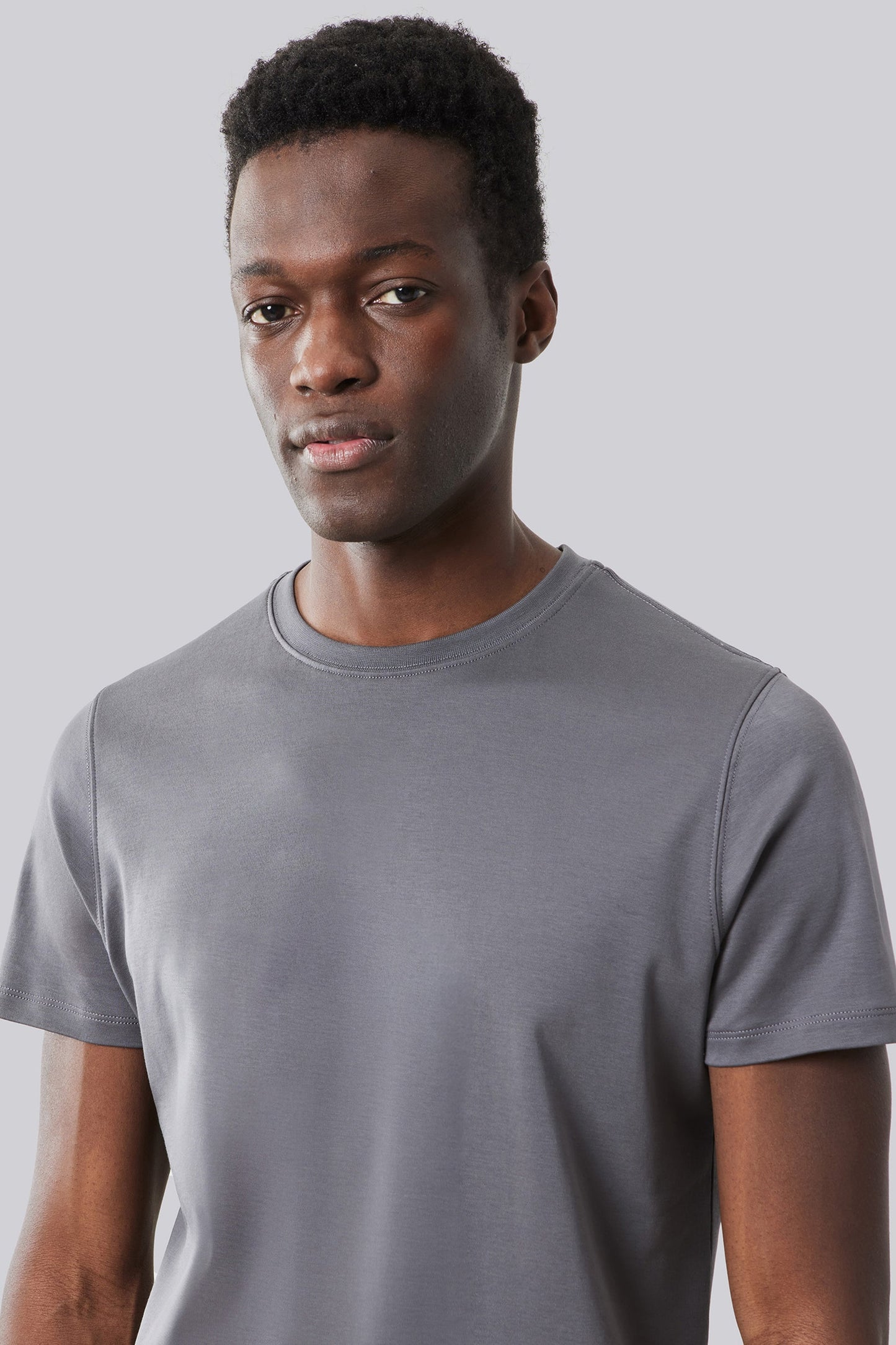 Robert Barakett Men's Pima Cotton The Barakett Tee in Smoke