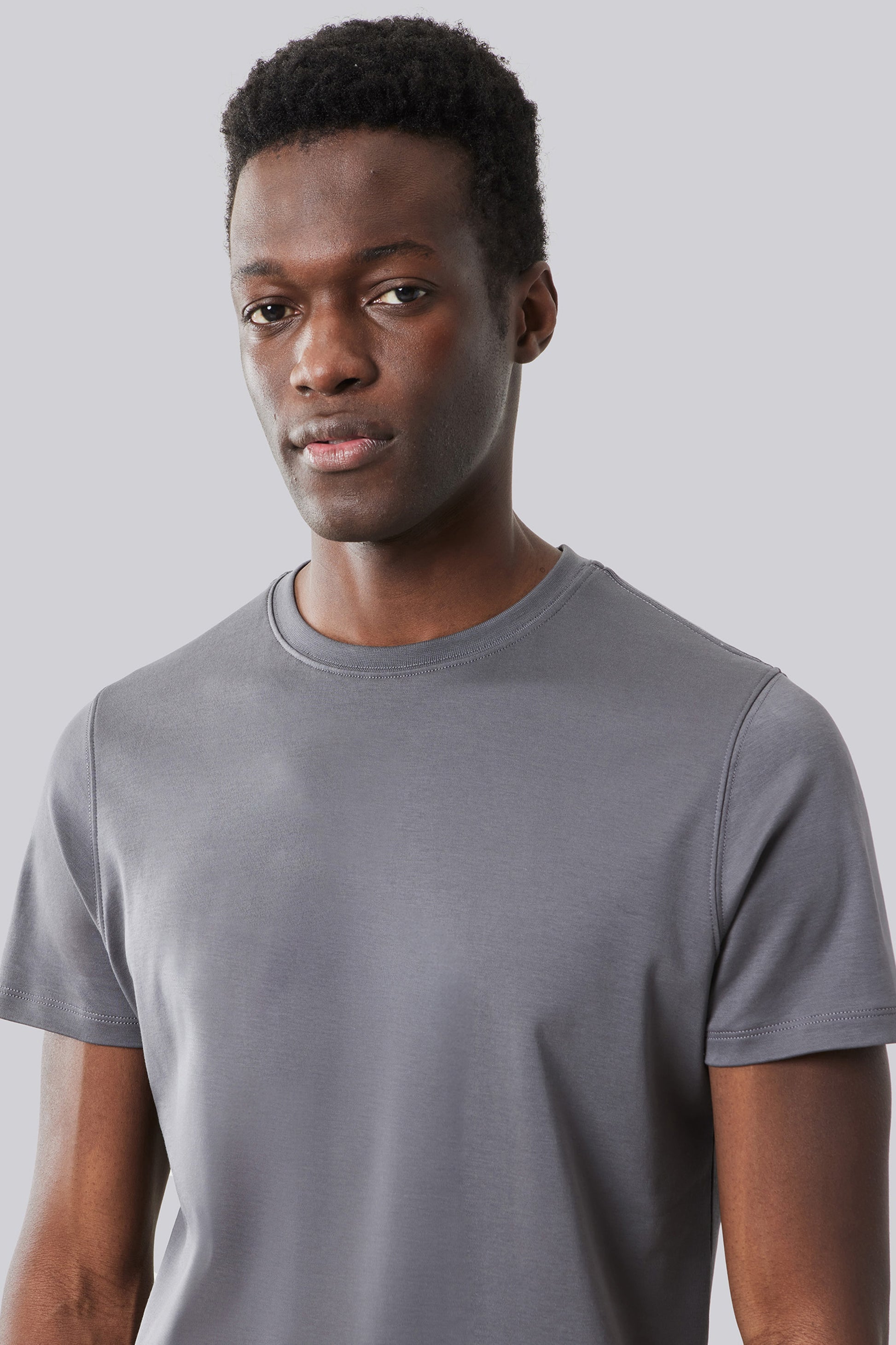 Robert Barakett Men's Pima Cotton The Barakett Tee in Smoke