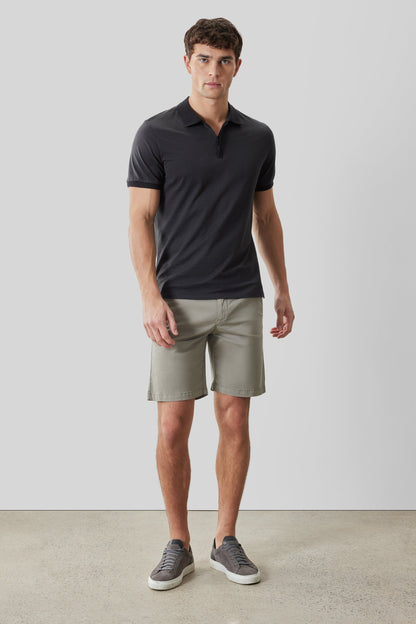 Robert Barakett Whistler Short Sleeve Covered Placket Polo