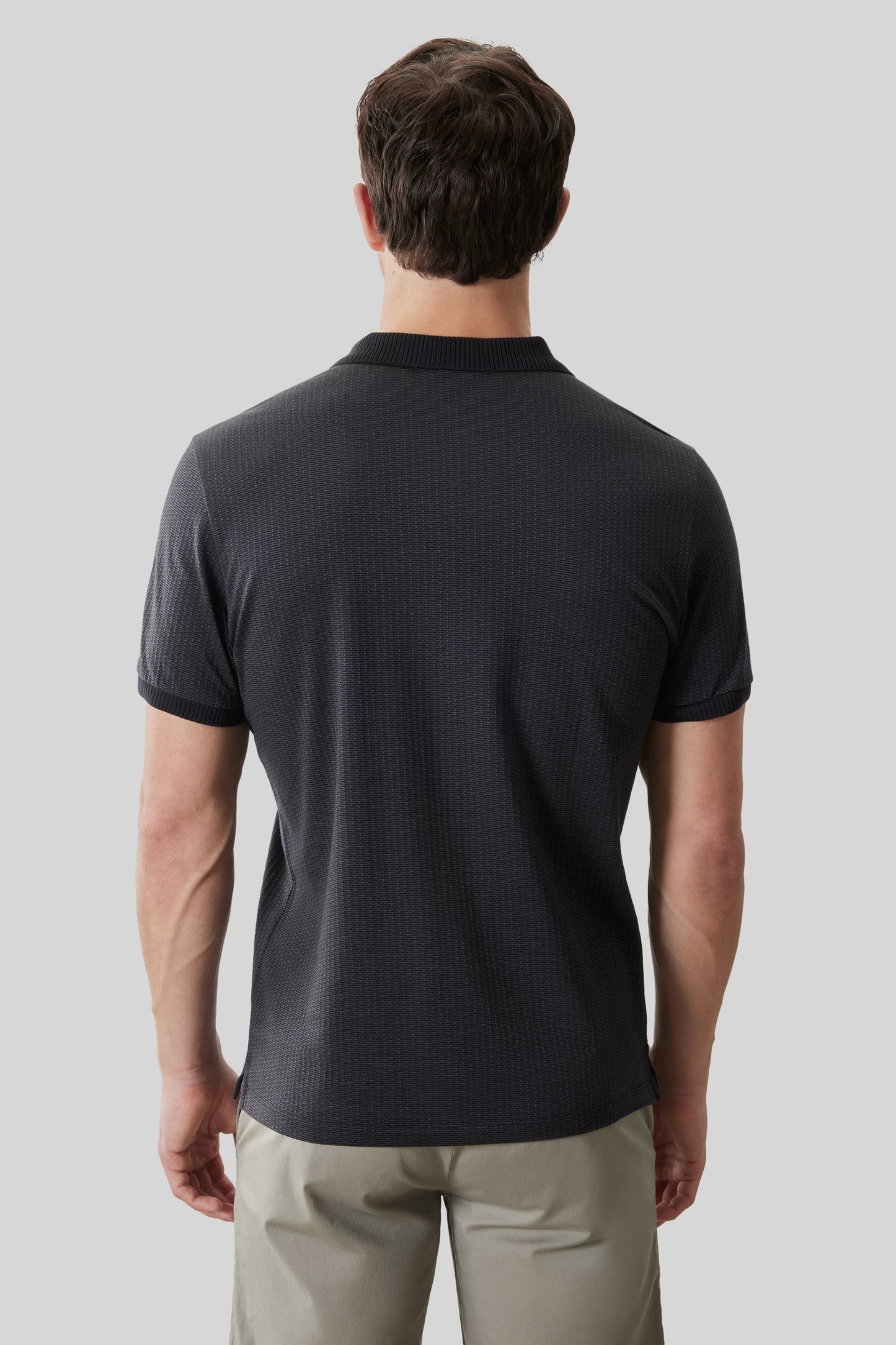 Robert Barakett Whistler Short Sleeve Covered Placket Polo